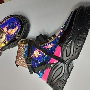 Fashion Nova Sequin Boots Men's (8)